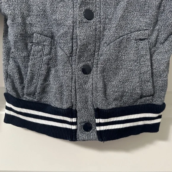 Joe Fresh Navy Blue Bomber Jacket Button Up Size 12-18 months Toddler Baby - Picture 2 of 7